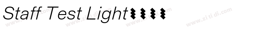Staff Test Light字体转换